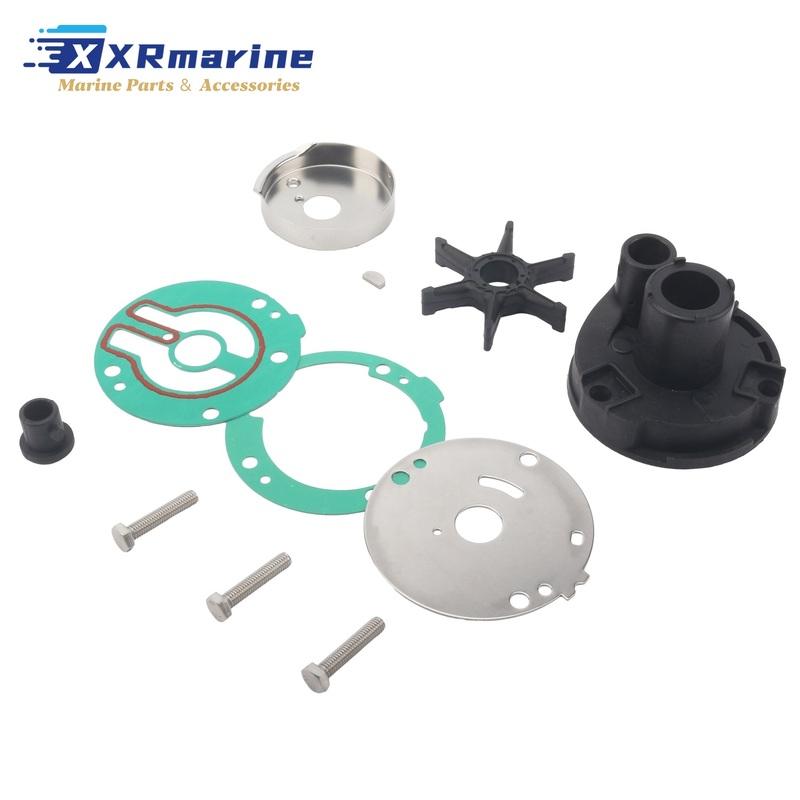 Water Pump Impeller Repair Kit Fits for Yamaha 2 Stroke 25HP 30HP C25 C30 for Mercury Mariner 20 25 28 30 HP Outboard Engines