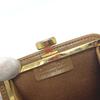 Dior Kisslock coin purse case coin purse Leather Brown/GoldHardware