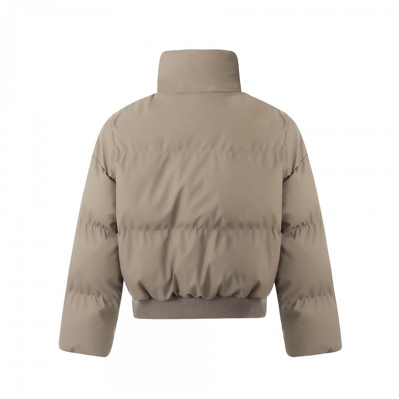 Magic Bear Winter Warm Puffer Jacket Stand Collar Short Couple Streetwear Retro Thick Cotton Coat