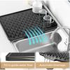 Placemats for Table Non Slip Silicone Drying Mat Drainage Heat Resistant Easy Clean for Kitchen Countertop Sink Coasters