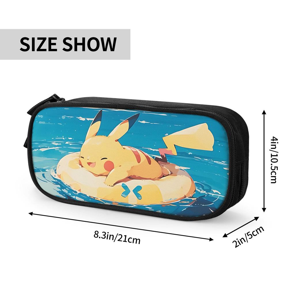 Custom Pokemon Summer Vibes Theme Large Capacity Bags for Child Pikachu Handheld Study Bag for Boys Gilrs Kids