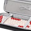 Outdoor Keyboards Carrying Case Hard Shell Travel Carrying Keyboards Case for 68/87 Keys Wireless Ergonomic Keyboards