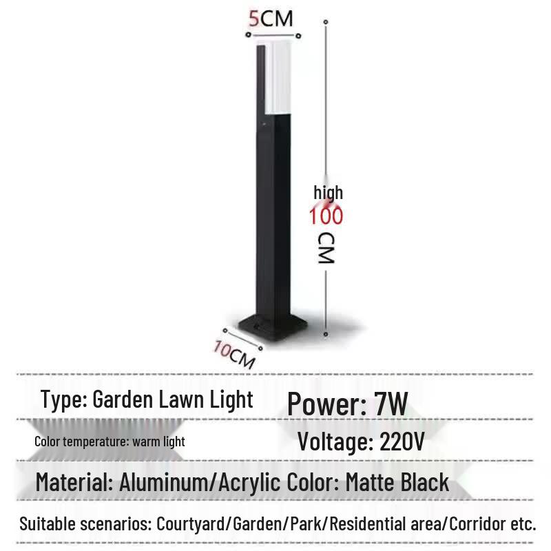 Modern LED Outdoor Lawn Light