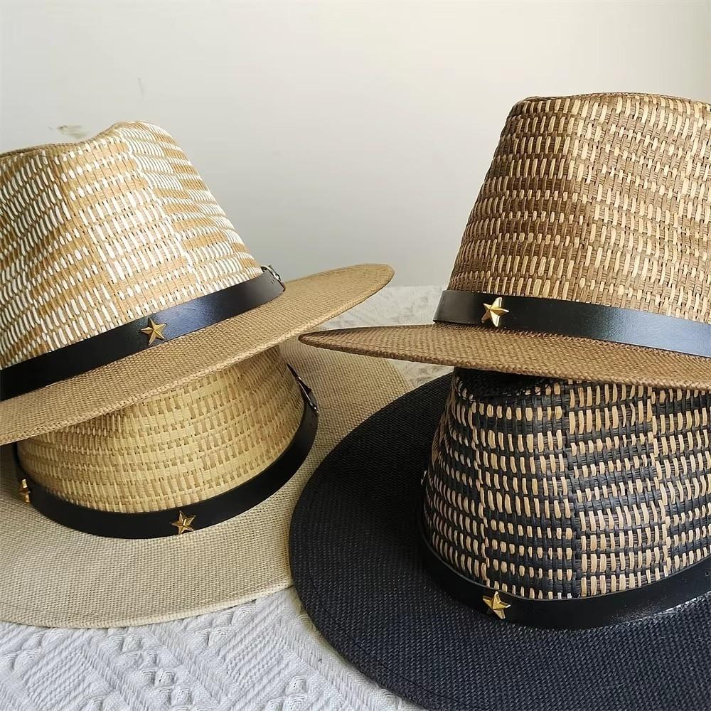 Summer Fashion Wide Brim Hat Simple Design Jazz Top Hat Top Hat Panama Hat  Jazz Events
