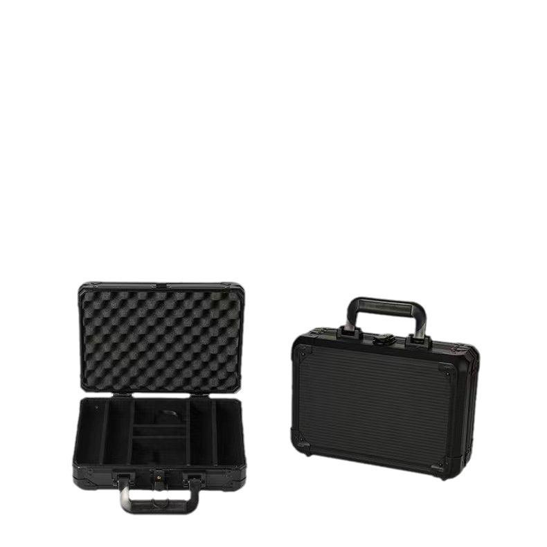 Aluminum Alloy Black K-Type Poker Chip & Chessboard Case