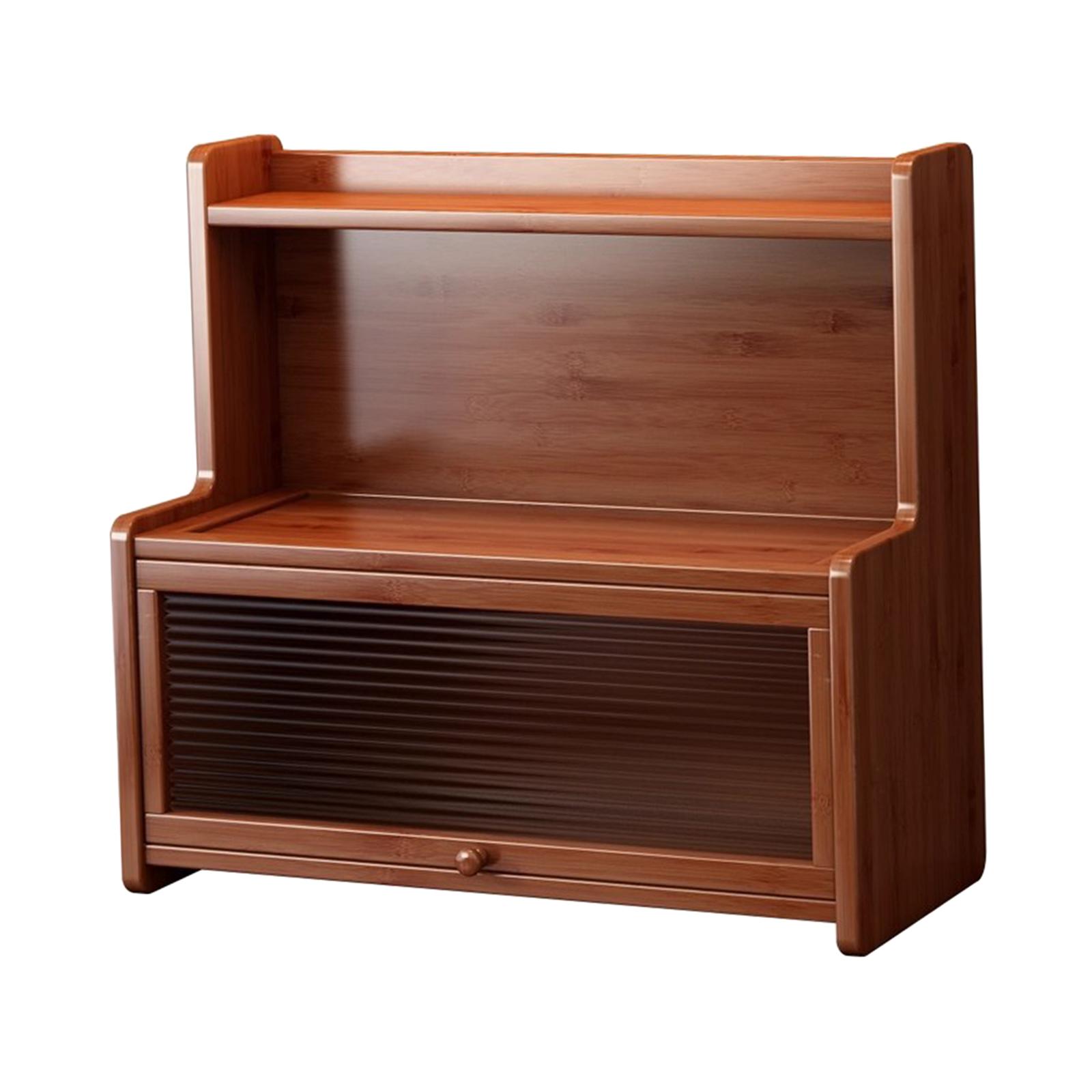 

Decorative Cup Organizer Three Tiered Space Saving Acrylic Shelf for Bedroom Dorm and Office Use 35cm