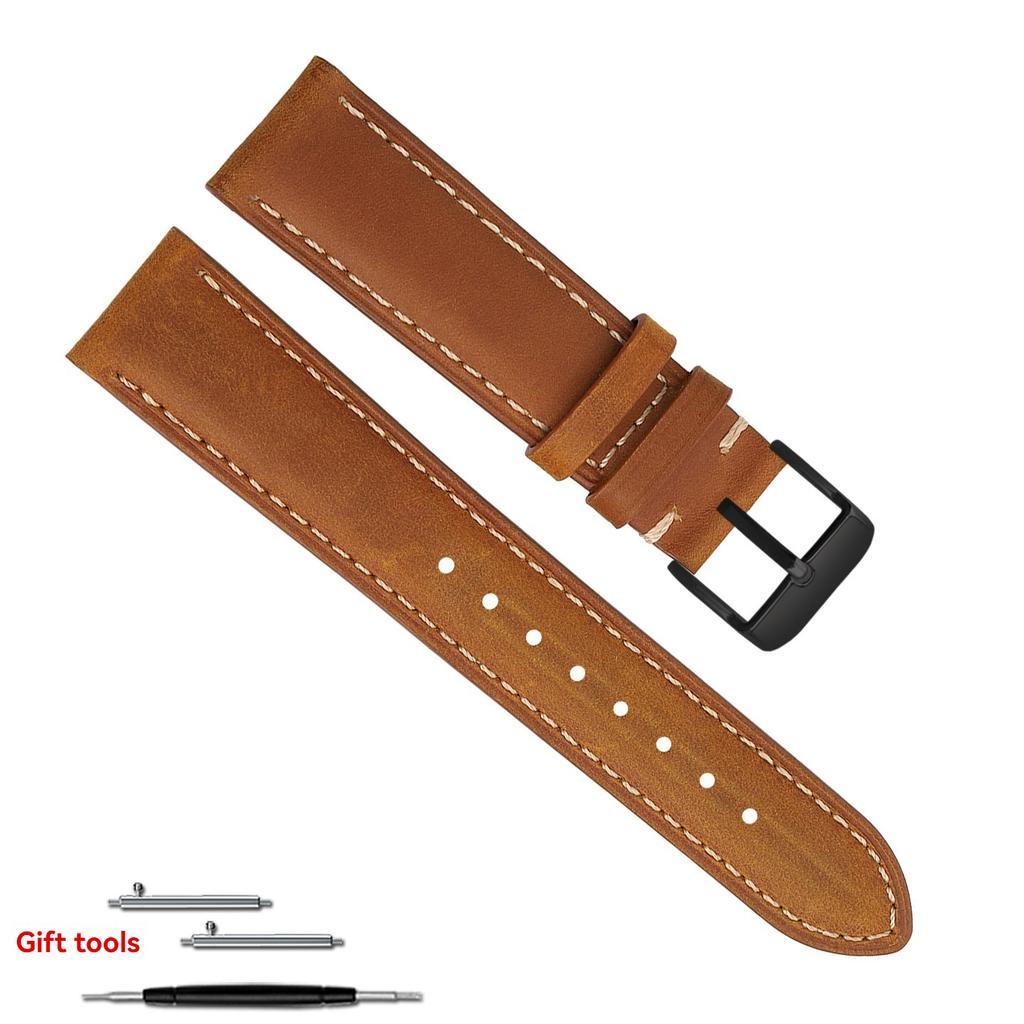 XL Extended Lenght 140+90mm Vintage Watch Strap 22mm 24mm for Panerai SElKO Casio Lengthening and Thickening Men's Watch Band