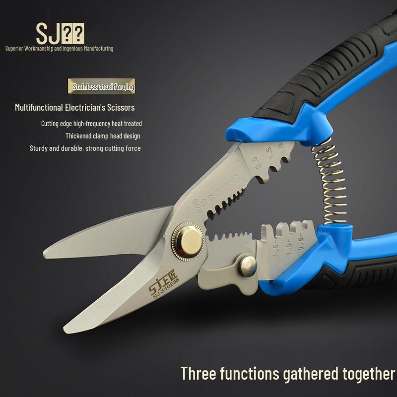 Shangjiang Multi-functional Wire Stripper & Crimping Pliers - Cable Cutter & Peeler