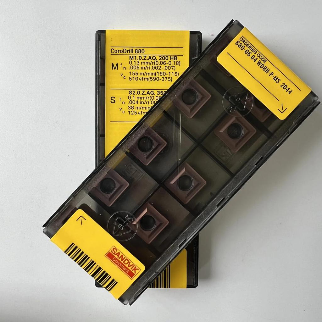 Original Sandvik / 880-0604W08H-P-MS 2044 /  CNC lathe carbide blade 10 Pcs