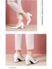 Zwarte Suède Blokhak Puntneus Carrière Schoenen voor Dames - Maten 41, 42 Beschikbaar