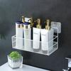 Bathroom Self-adhesive Rack, Wall Hanging, No Punching, Toilet Hanger, Washing Table, Dormitory Wrought Iron Mesh Storage Hanging Basket