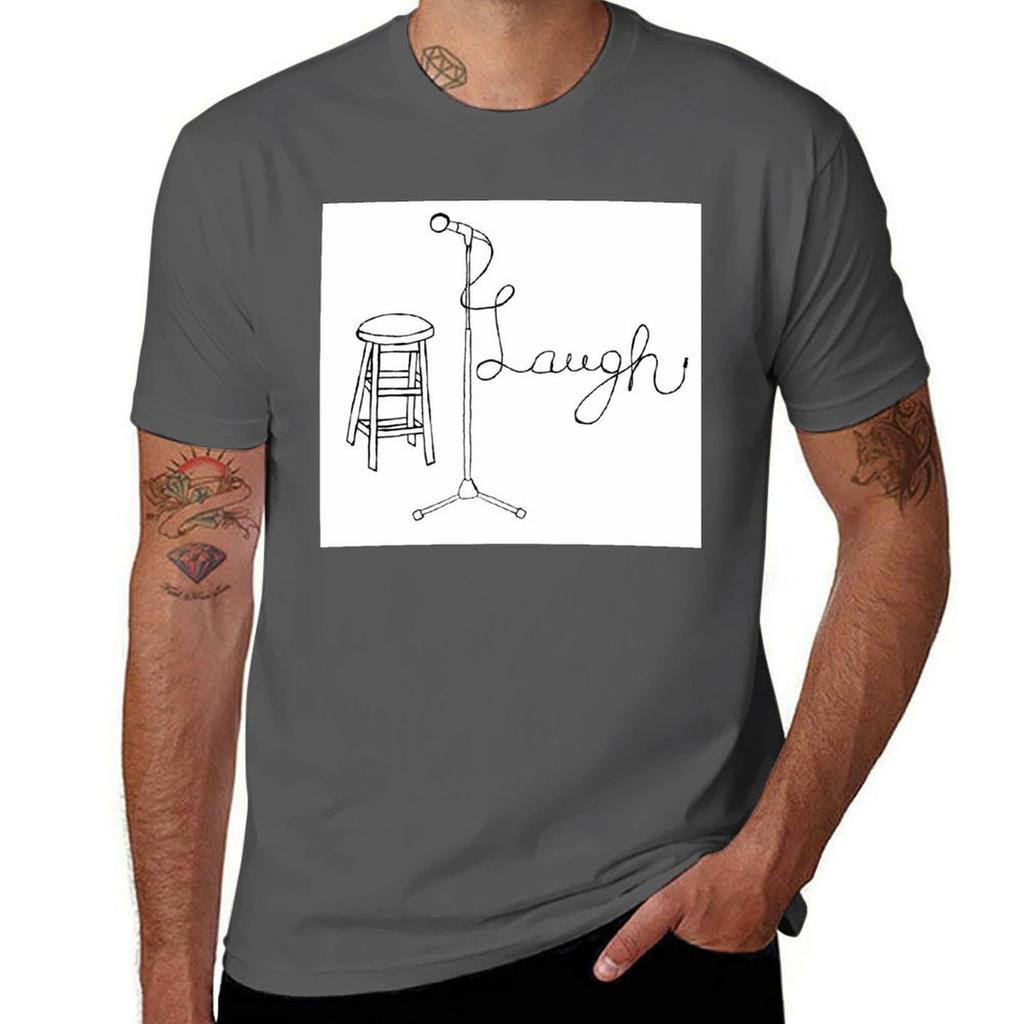 Stand Up Comedy Drawing TShirt Running Performance Short Sleeve Tee