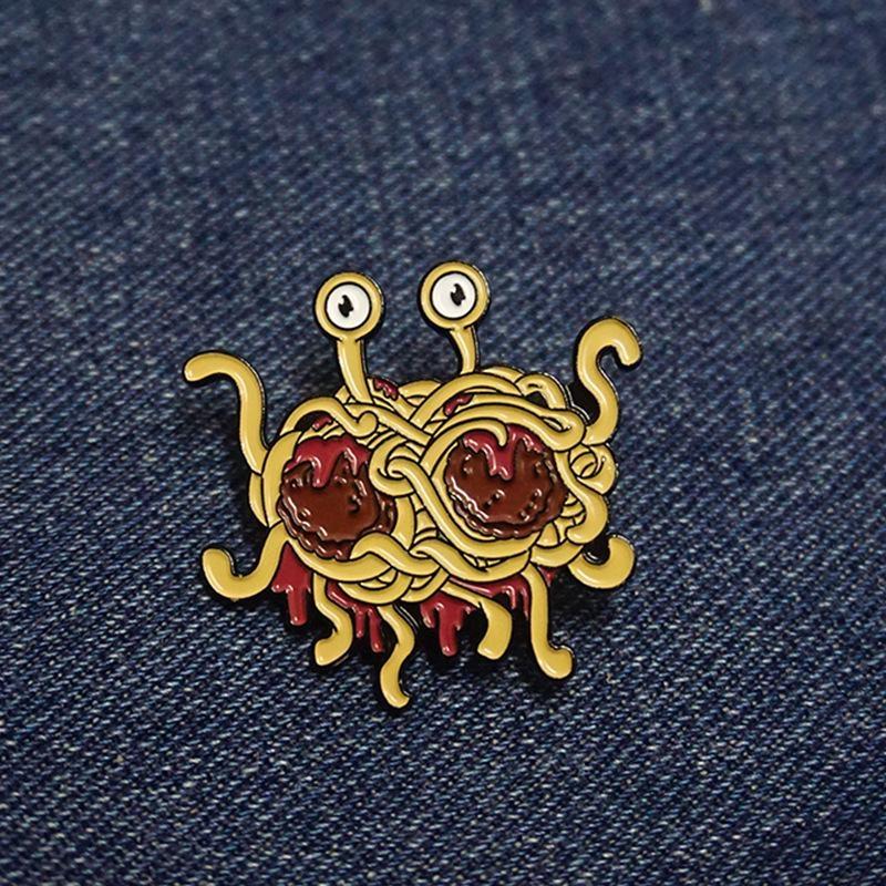 Jewelry Flying Spaghetti Monster Brooch Wish Creative Jewelry Spaghetti Design Brooch