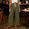 Women's Color Casual Drawstring Pants with Pockets
