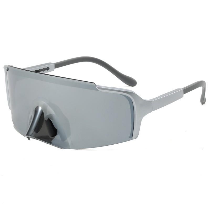 Fahrradbrille mit großem Rahmen für Herren und Damen, Outdoor-Bergsteigen, Marathonlauf, Augenschutz, Sportsonnenbrille, farbige Sonnenbrille