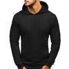 Men's  Big Size  Solid Color  Leisure  Sports  Self-Cultivation  Pullover  Long Sleeves  Hooded Hood  Hoodie