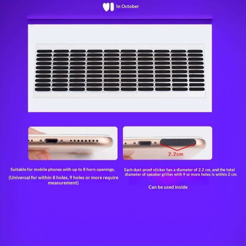 Universal Phone Dustproof Stickers Anti Dust Mesh Waterproof Adhesive for Speaker Earpiece Port Prevent Dust Entry Protection