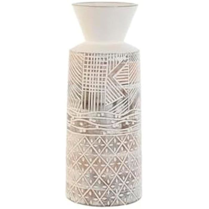 Vase - HOME ESPRIT - Bois de manguier - Multicolore - 15 x 15 x 22,5 cm - Style contemporain