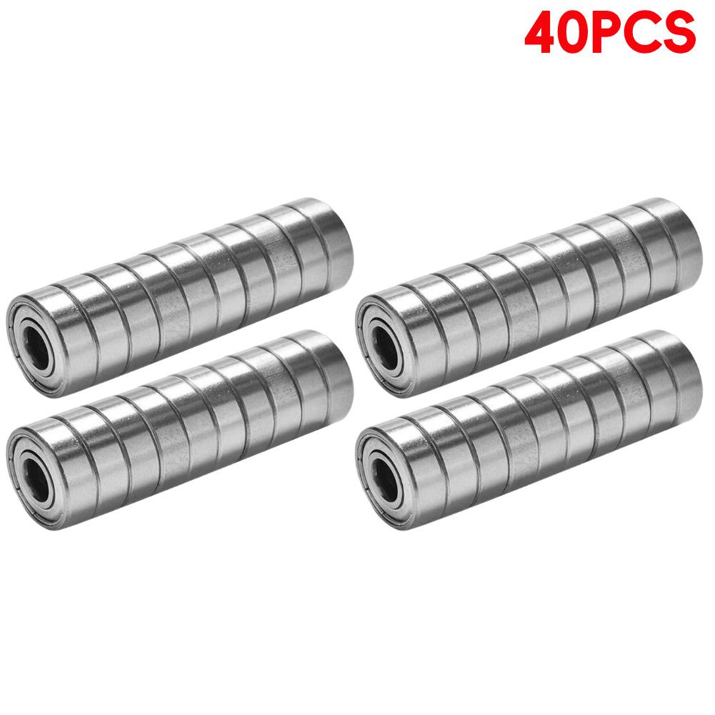 20-100PCS 608ZZ Mini Ball Bearing Deep Groove Ball Bearing 8x22x7MM Double Shielded Miniature Miniature Bearings For Skateboard