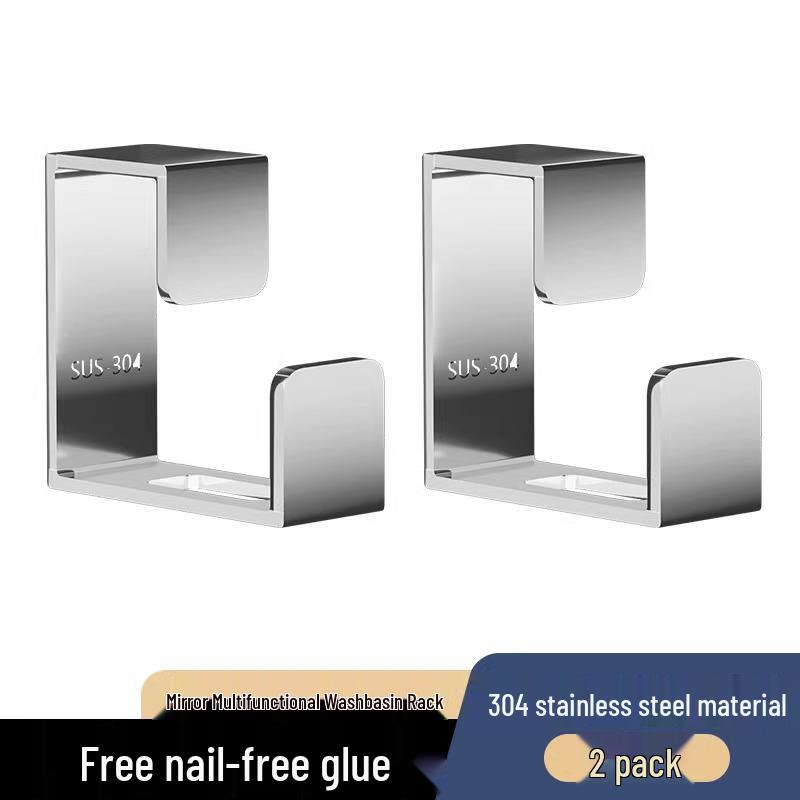 

Настенная полка для хранения в ванной из нержавеющей стали, без сверления