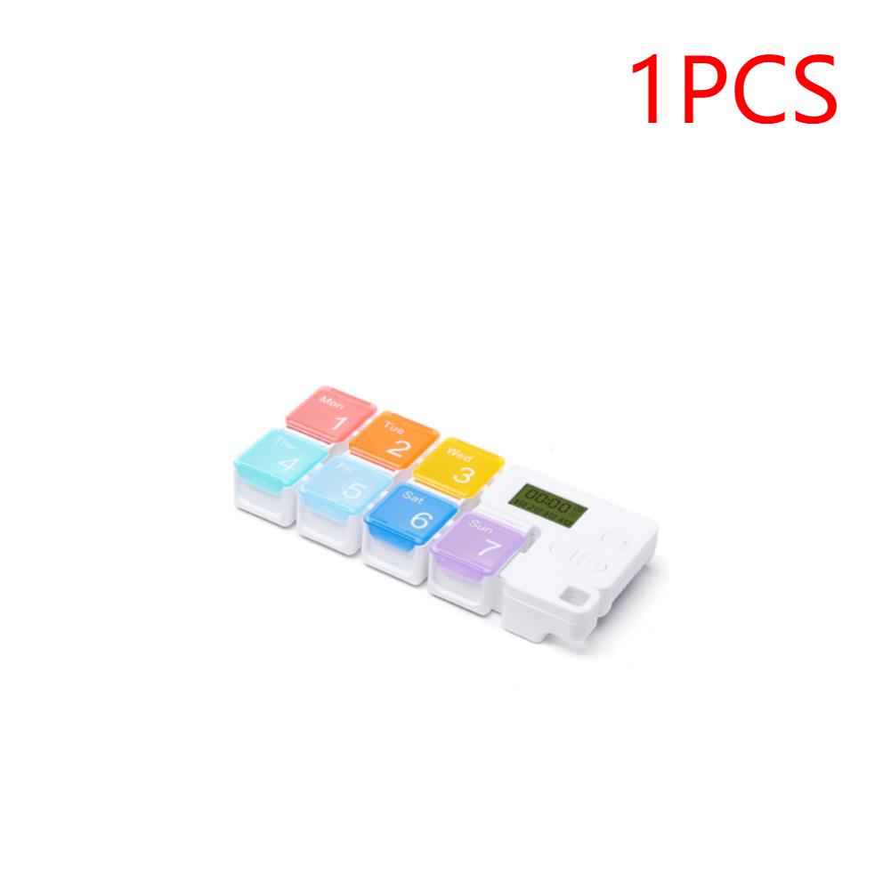 1/2/3PCS Smart Pill Organizer Box Electronic Timing Reminder Medicine Storage Case 7-Day Pill Organizer Pill Drug Container Home