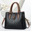 Retro Diamond Pattern Pu Shoulder Bag With Zipper Closure For Office Use