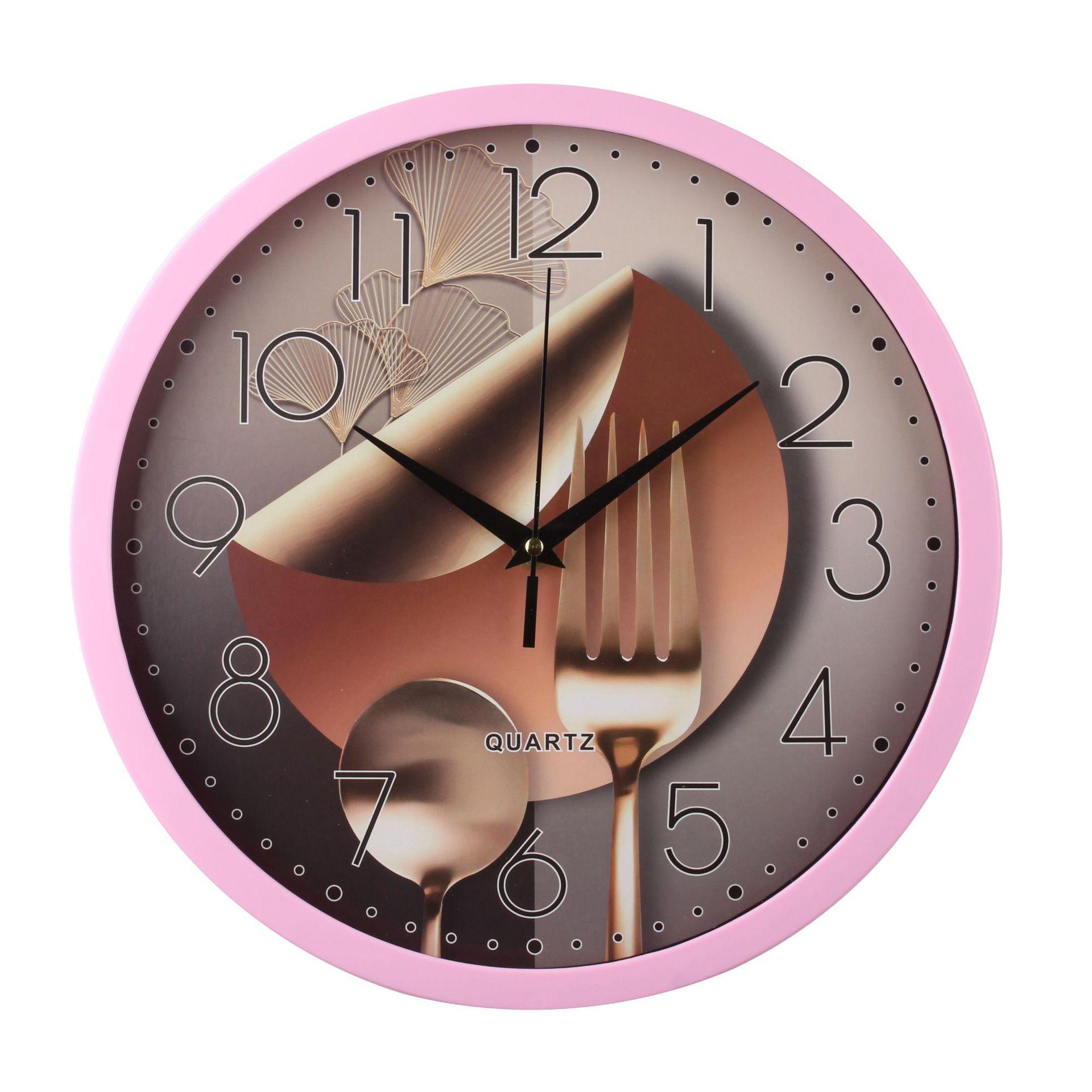 

12 Дюймов 30 См Простые Настенные Часы Цифровые Часы Креативные Модные Часы Настенные Часы для Гостиной powder frame spoon