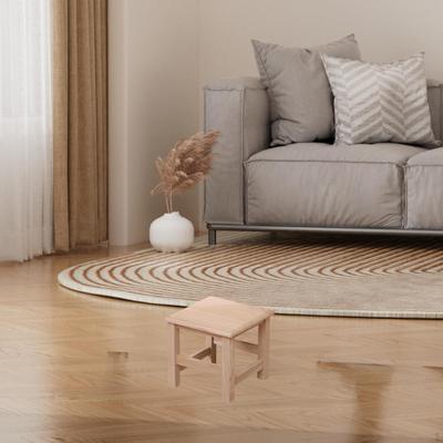Wood Step Stool Small Footstool Sitting Stepping Leisure Foot Rest Ottoman for Doorway