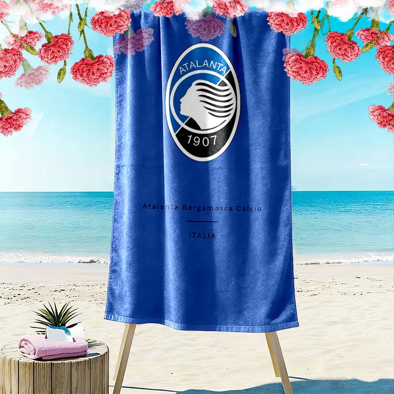 Atalanta Logo Print Beach Towel, Large Soft Quick Dry Towel for Beach Camping Swimming