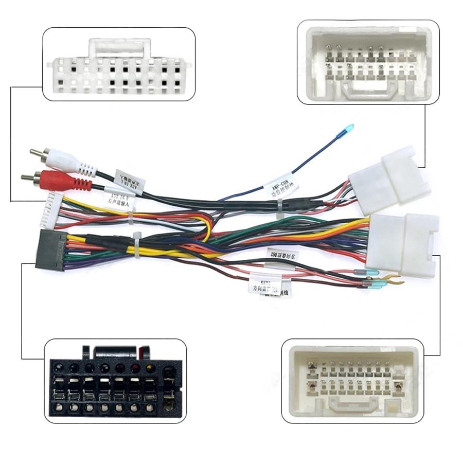 16pin Audio Wiring Harness W/ Canbus Box For Mitsubishi Outlander Pajero Stereo