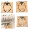 Adjustable Graduation Bracelet For Stone Bead Jewelry Gifts Set for College Friend Commemorative Keepsakes With Box