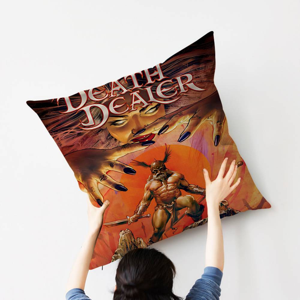 Amine F-Frank F-Frazetta Pillow Anime Pillow Sofa Bed Head Pillow Cover Cushion Cover 45x45 cm Fashion 30cmx30cm