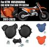 Motorcycle Engine Clutch Guard Water Pump Cover Ignition Protector For Husqvarna TE250 TE300 TC250 TE250i TE300i EXC 2017-2019