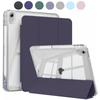 Case For iPad Mini 6 7 Case with Pencil Holder, Hard Clear Transparent Back & Soft TPU Shockproof Frame Cover, Auto Sleep/Wake