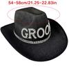 Bride Glitter Hat with Hand Beading Blingbling Crystal Cowgirl Hat Beaded Heavy Cowgirl Hat for Bachelorette Party