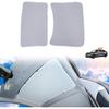 Top Glass Sunroof Sun Shade for 2025 Tesla Model 3, No Gap No Sag Roofs Sunshade with Storage Bag, No Gap No Sag Sunshade Roof Heat Insulation