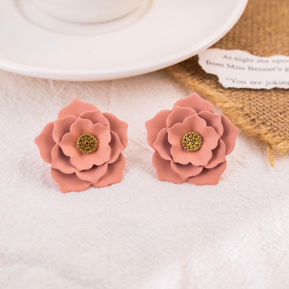 High-Grade Green Floral Pearl Earrings - Silver Needle Lily of the Valley and Tulip Design