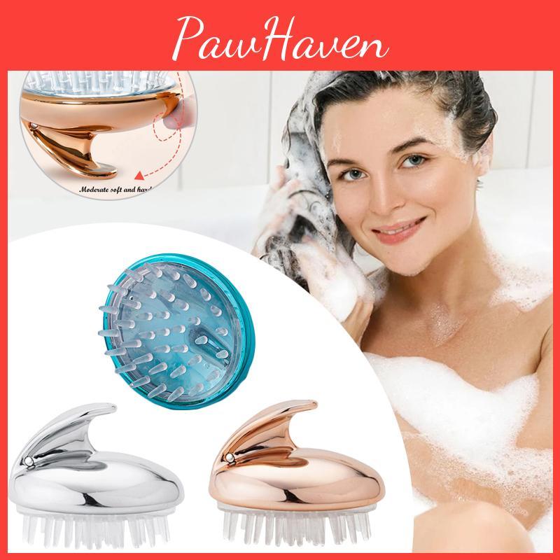 Weiche Silikon-Massagebürste für Körper, Kopfhaut und Haar. Belebt und reinigt für gesünderes Haar.