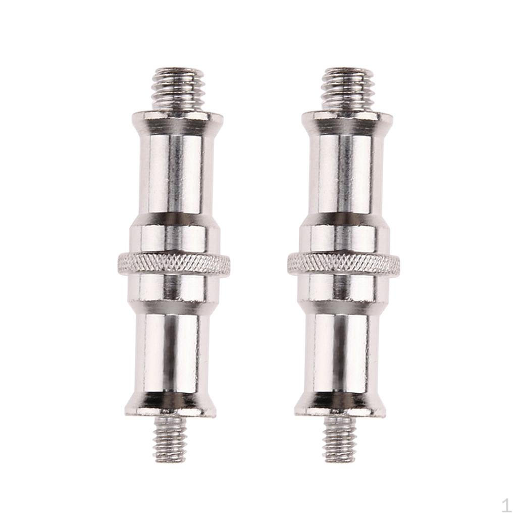 2Packs 1/4" To 3/8" Male Threaded Screw Adapter Spigot Stud for