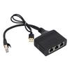 Network Splitter 1 To 3 1000Mbps with USB Cable RJ45 Ethernet Splitter Adapter for TV Router