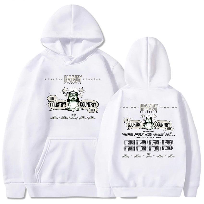 HARDY THE COUNTRY! ZEMĚ! TURNÉ! 2026 Mikiny Móda Unisex Streetwear Hip Hop Grafický Potisk Oblečení Zimní Mikina