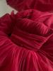 Flowing Immortal Princess Mesh Tie-Waist Dress