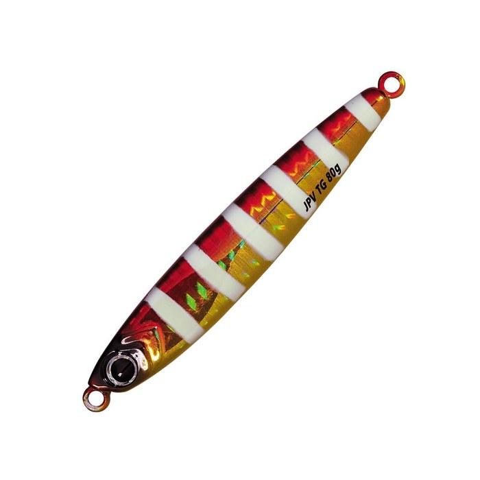 Major Craft Jig Para Vertical TG 80g #077 Zebra Red Gold