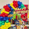 133 Pcs Rainbow Theme Balloon Set Suitable for Birthday Outdoor Park Picnic Anniversary Celebration Graduation Summer Party