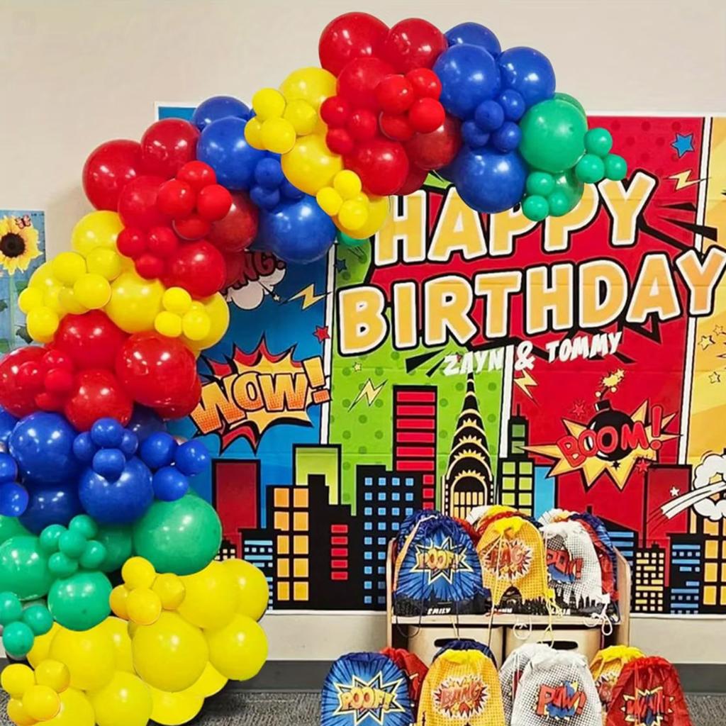 133 Pcs Rainbow Theme Balloon Set Suitable for Birthday Outdoor Park Picnic Anniversary Celebration Graduation Summer Party
