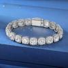 Ein neues 9-mm-Tennisarmband Cuban Flip-Verschlussarmband Schwerindustrie-Design, beliebt