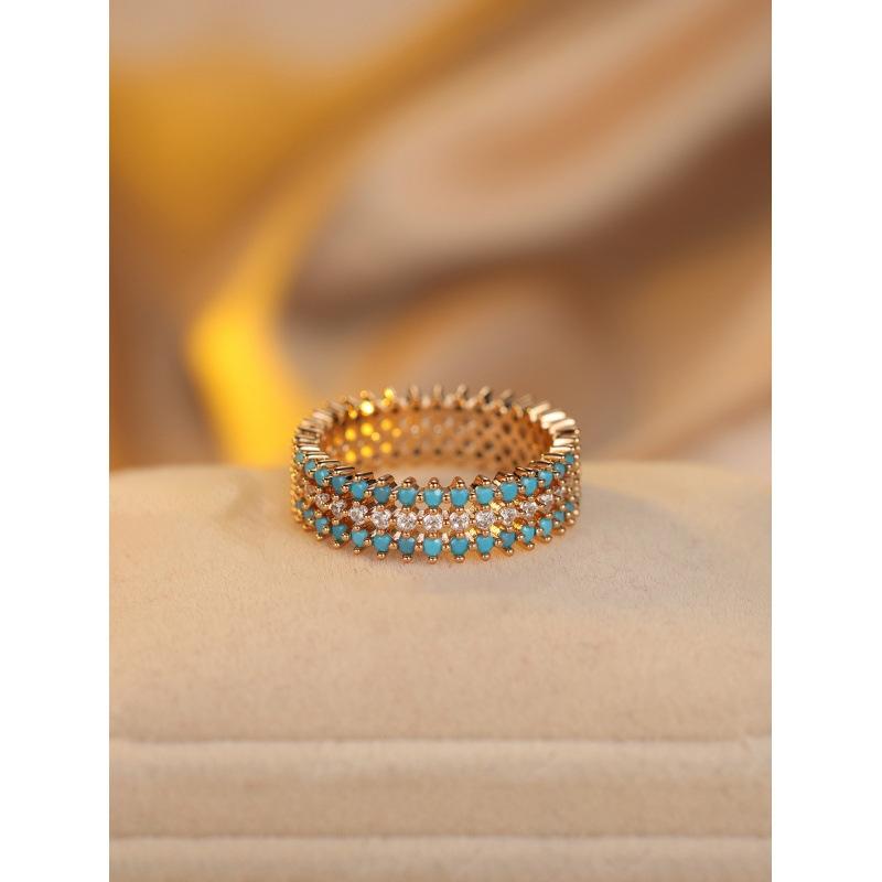 Shein popular round full circle simple niche versatile design ring no. 6