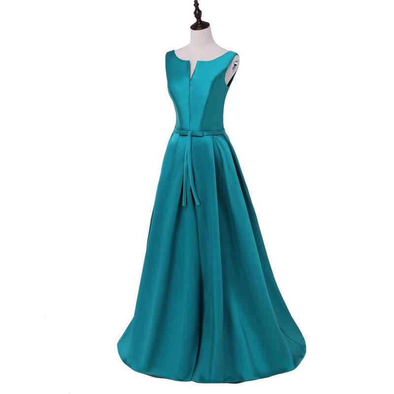 

Модный дизайн 2025 года, вечернее платье А-силуэта без рукавов, стройнящее, для выпускного вечера 20W озеро синий