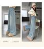 Jeans Larghi alla Moda per Ragazze, Coreani Primavera/Autunno 2026, Pantaloni Casual a Gamba Dritta per Bambini di Taglia Media e Grande