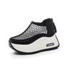 Hollow Women's Sandals 2025 Xia Xin Round Head Special Mesh Breathable Casual Fashion Explosion Thick Sole Heightening Dad Shoes